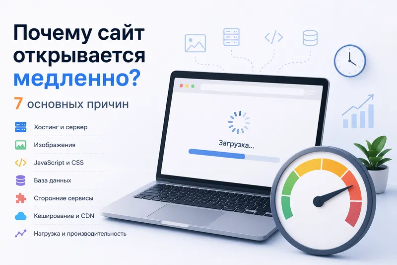 Почему сайт открывается медленно